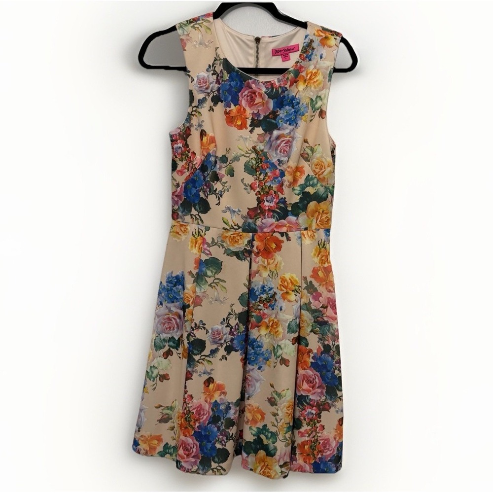 Betsey Johnson Y2K Romantic Floral Fairycore Whimsical Boho Playful Dress Size 6